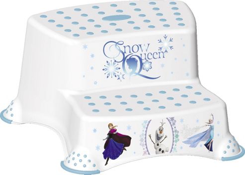 Image of Disney Frozen Toddler Toilet Training Double Step Stool - White