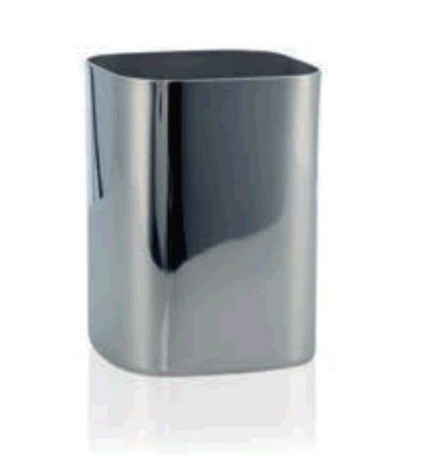 Image of M--ve Squared Steel Beaker In Stainless Steel (set Of 2)