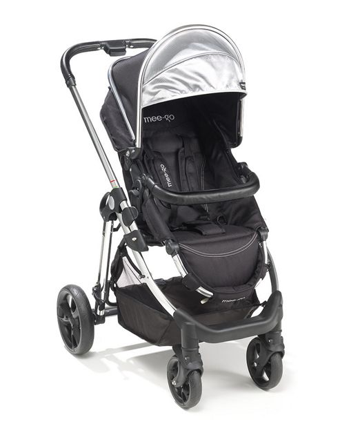 Image of Mee-go Glide 2 In 1 Pram - Black