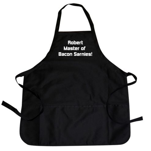 Image of Personalised Black Apron