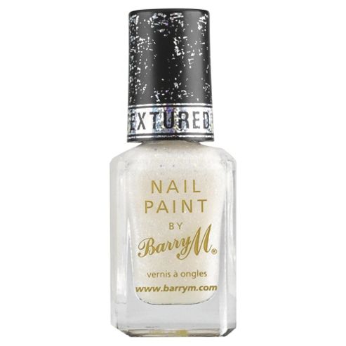 Image of Barry M Textured Glitter Nail Paint 8 White Pearl Lady 10ml