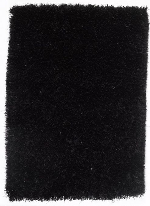 Image of Angelo Bari Black Woven Rug - 90cm X 60cm (2 Ft 11.5 In X 1 Ft 11.5 In)