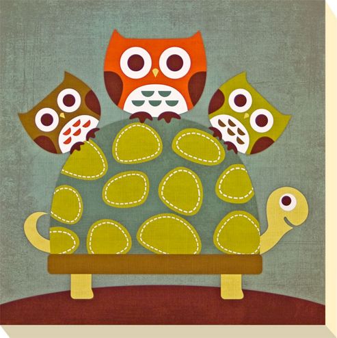 Image of Owl & Friends Canvas Picture 4