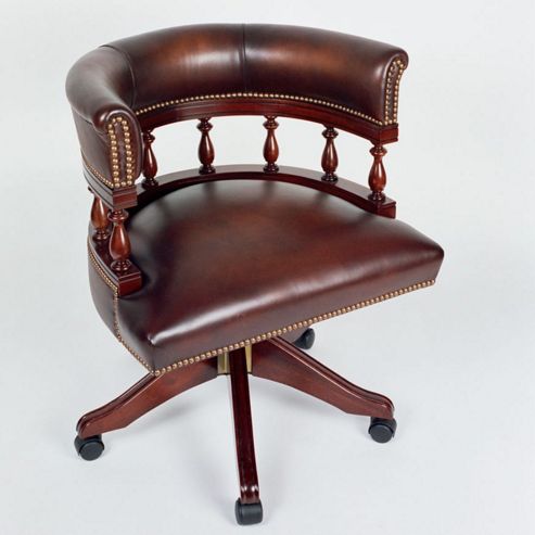 Image of Curzon Gallery Collection Architect's Mid-back Chair With Foam Interior - Brown