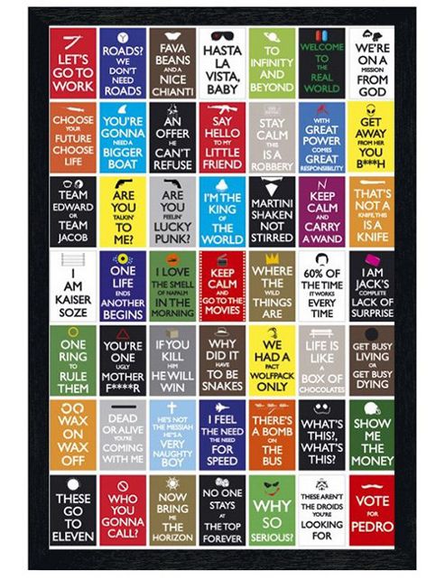 Image of Black Wooden Framed Keep Calm And Go To The Movies Poster