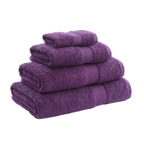 Image of Catherine Lansfield Home Egyptian Towel Bath Sheet, 90x140, Aubergine