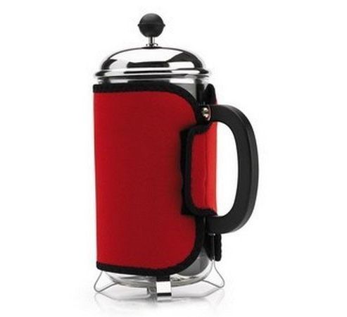 Image of Red 8 Cup Cafetiere Cosy