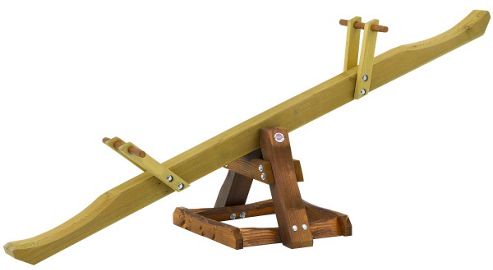 Image of Plum Premium Wooden See Saw