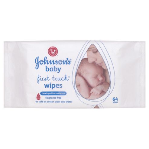 Image of Johnson---s Baby First Touch Wipes - 64 Wipes"