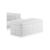 Home Zone Amalfi Ottoman in White