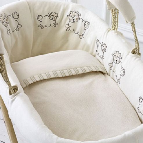 Image of Natures Purest Sleepy Sheepy Moses Basket