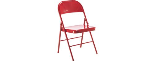 Image of Jemini Metal Folding Chair Red Kf73587