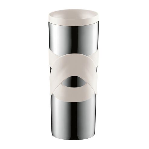 Image of Bodum Stainless Steel Travel Mug, 0.45l, Off White