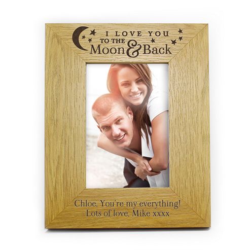 Image of Personalised Love You To The Moon And Back Photo Frame 6 X 4