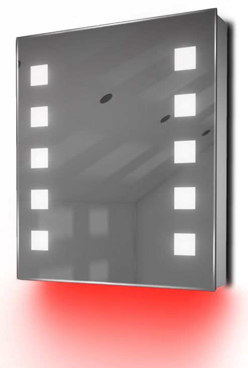 Image of Ambient Bathroom Mirror Cabinet With Sensor & Internal Shaver Socket K130r