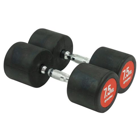 Image of Bodymax Pro V3 Rubber Dumbbells - 7.5kg