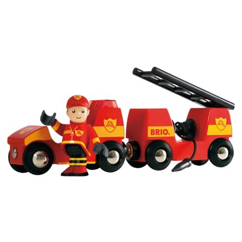 Image of Brio Light & Sound Fire Engine, Wooden Toy