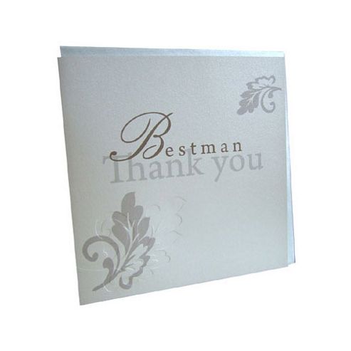 Image of Shabby Chic Best Man Wedding Thank You Card