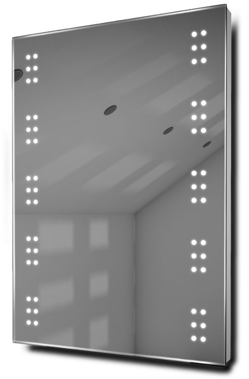 Image of Cluster Ultra-slim Led Bathroom Illuminated Mirror With Demister & Sensor K11