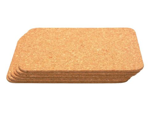 Image of T And G Woodware Ltd Cork Mats Rectangular - 11x8 (pack 6)
