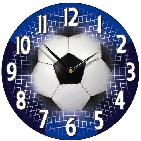 Image of Smith & Taylor Football Wall Clock In Blue