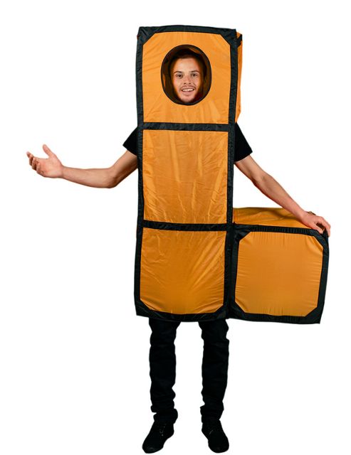 Image of Tetris Orange L - Adult Costume Size: 38-52