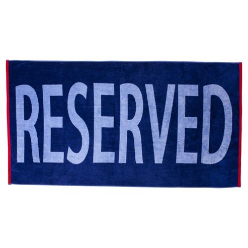 Image of Tesco Reserved Beach Towel