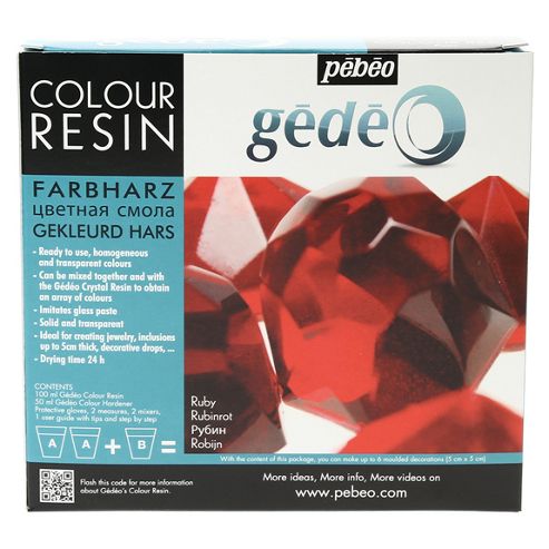Image of Gedeo Colour Resin 150ml - Ruby