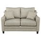 Buckingham Fabric Small Sofa in Biscuit