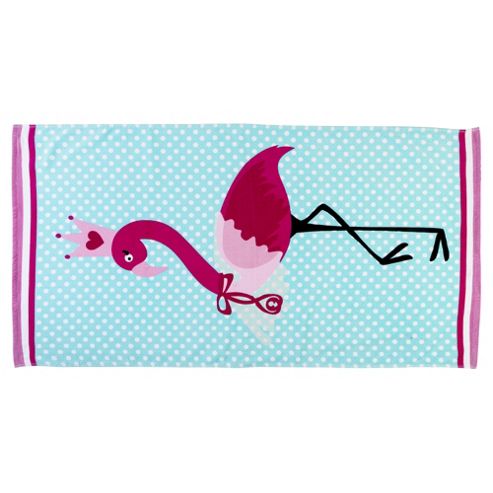 Image of Tesco Flamingo Beach Towel