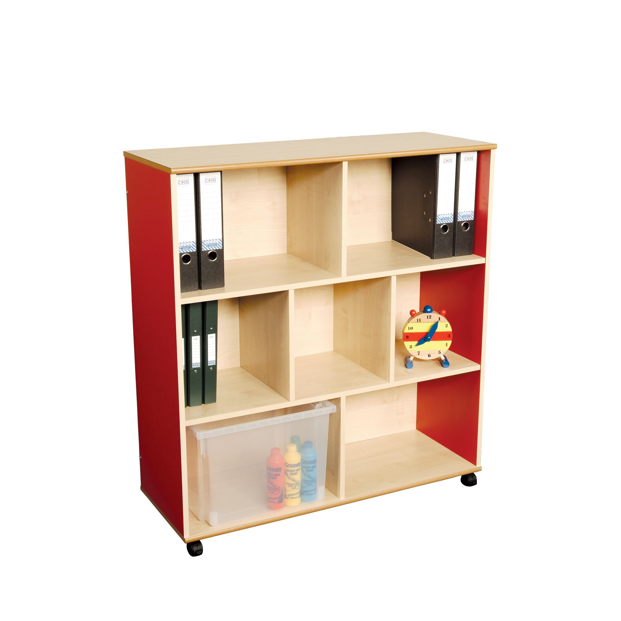 Liberty House Toys Primary Coloured Large Mix and Match Straight Unit at Tesco Direct