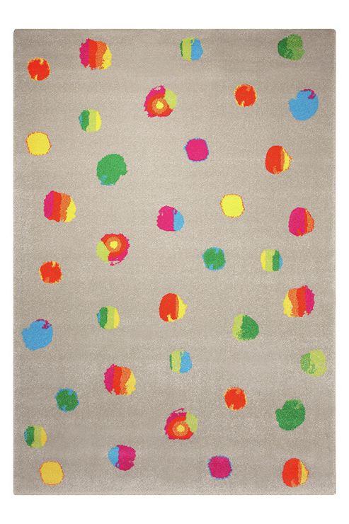 Image of Esprit Funny Dots Taupe Woven Rug - 120 Cm X 170 Cm (3 Ft 11 In X 5 Ft 7 In)