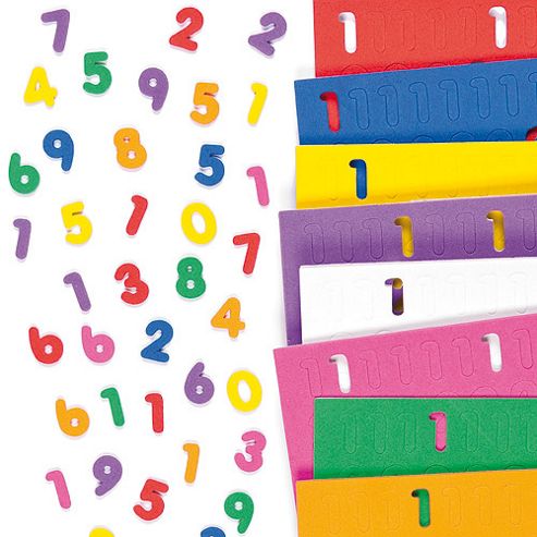Image of Self Adhesive Foam Numbers (pack Of 740)