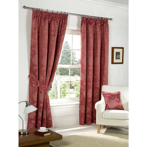 Image of Dreams N Drapes Fairmont Rose 66x72 Blackout Pencil Pleat Curtains