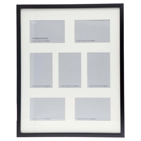 Image of Tesco Basic Photo Frame Black 7 Aperture