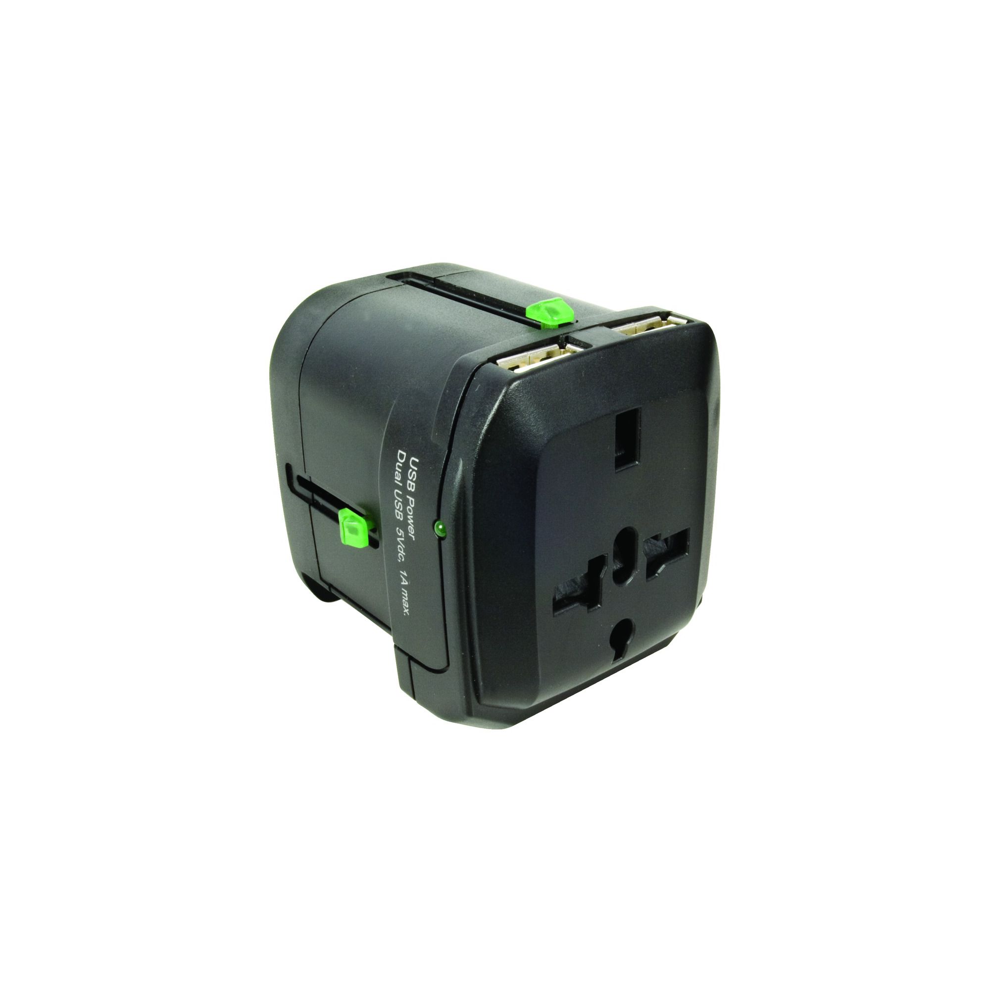 Worldwide Travel Adaptor with Twin USB Charger