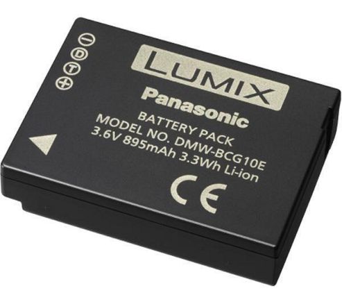 Image of Panasonic Dmw-bcg10e Id Secured Battery For Tz6/tz7/tz8/tz10 Zx3/tz18/tz20