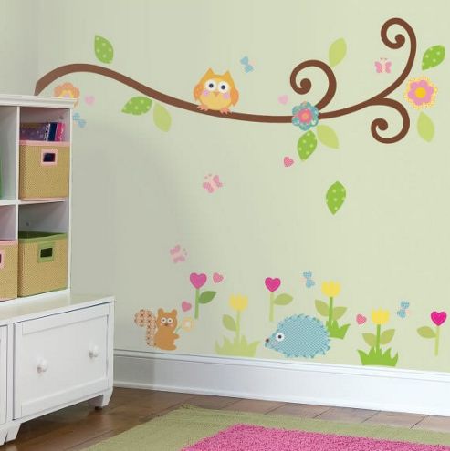 Image of Woodland Branch Wall Stickers