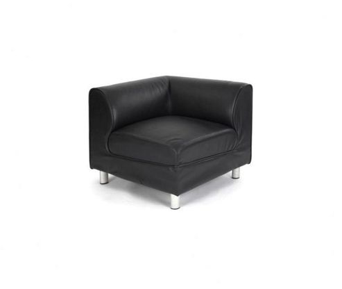 Image of Enduro Black Leather Corner Seat