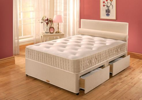 Image of Vogue Beds Vogue Latex New Latex Paedic Platform Divan Bed - Double / 4 Drawer