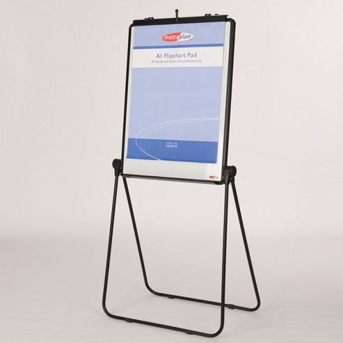 Image of Metroplan Ultimate Loop Leg Flipchart Easel - Black