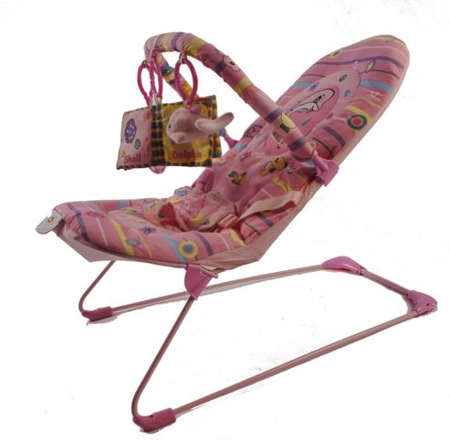 Image of La-di-da Pink Dolphin Musical Cradling Bouncer