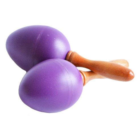 Image of A-star Egg Maracas - Purple