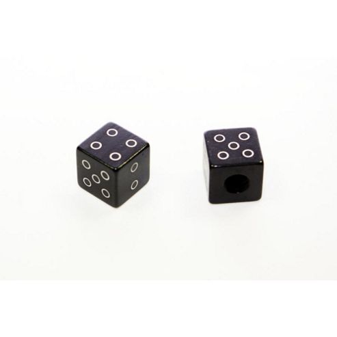 Image of Dice Valve Caps Black