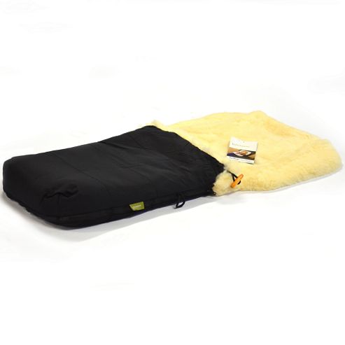 Image of Bowron Sheepskin Cocoon Footmuff - Short Wool Black