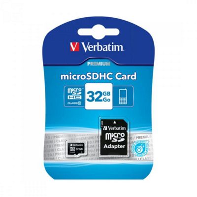 Verbatim 44083 Micro Sdhc Card 32Gb Inc Adapter