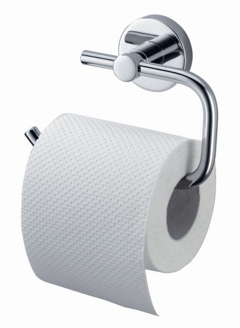 Image of Haceka Kosmos Toilet Roll Holder In Chrome