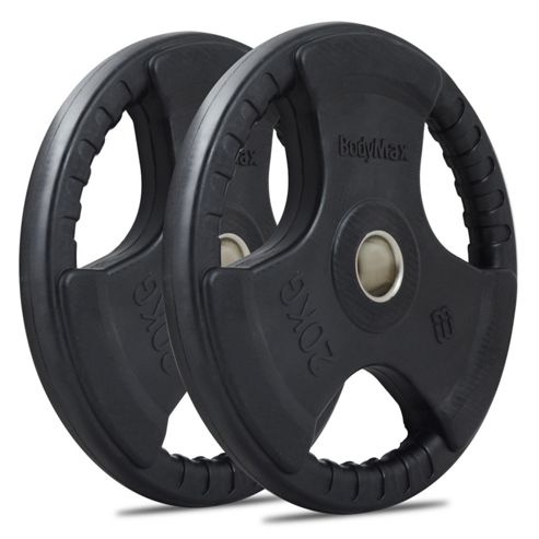 Image of Bodymax Olympic Rubber Radial Weight Plates - 2 X 20kg