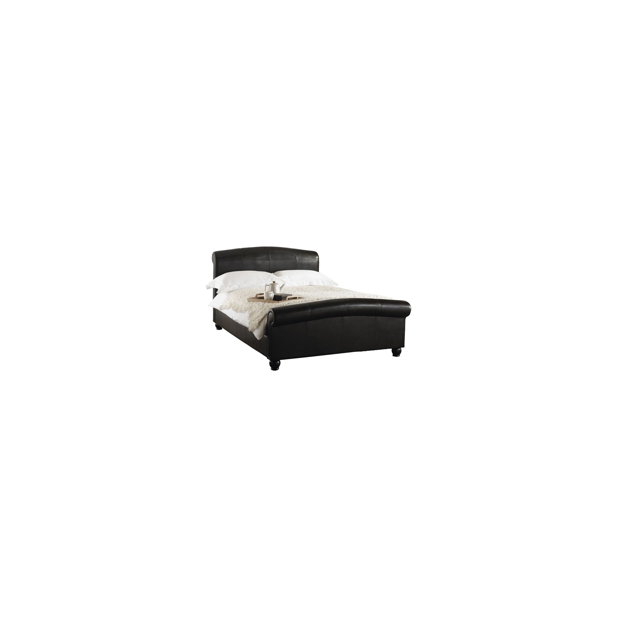 Hyder Knightsbridge Faux Leather Bed - Double at Tesco Direct