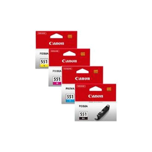 Image of Canon Cli-551 (multi Pack C/m/y/b) Ink Cartridge With Security